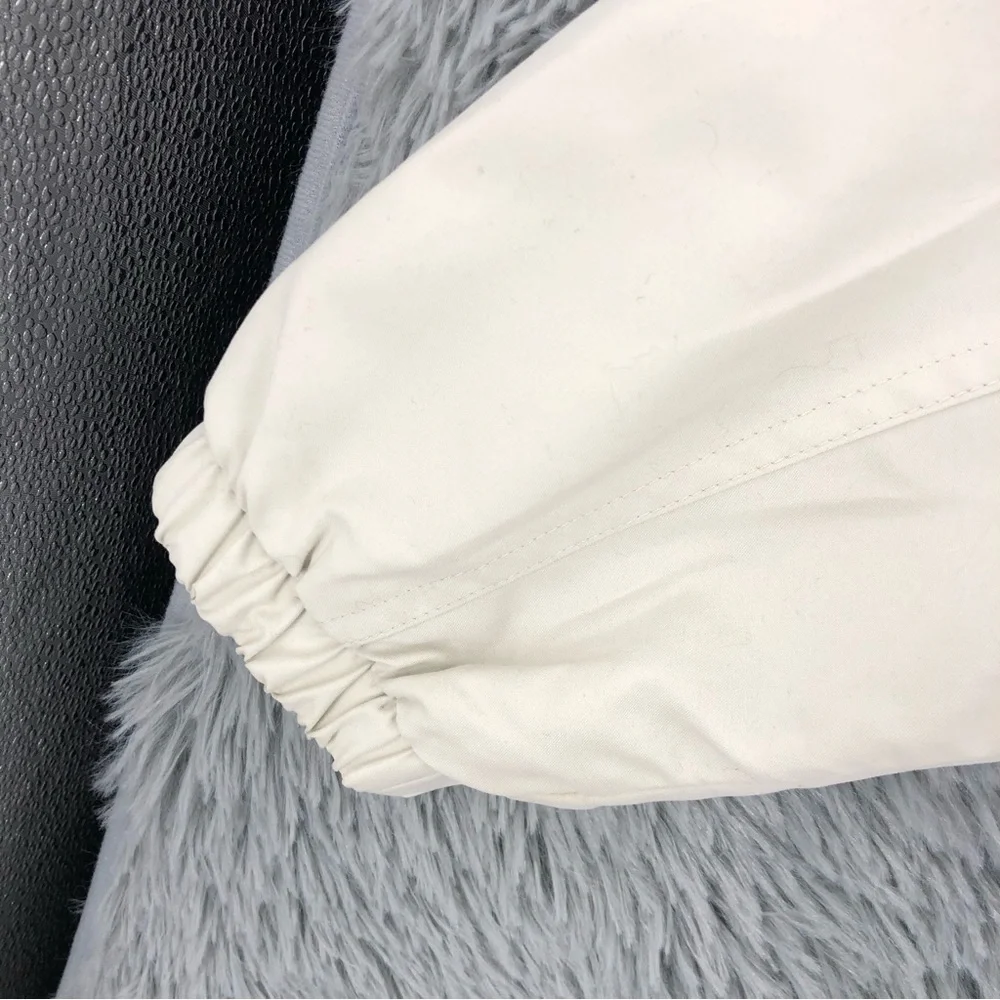 Ping Pullover Mens Medium Golf Tan Vneck Long Sleeve Pockets Toggle Waist